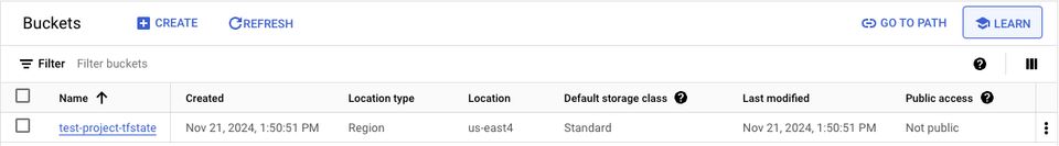 how to set up a new bucket on google cloud platform