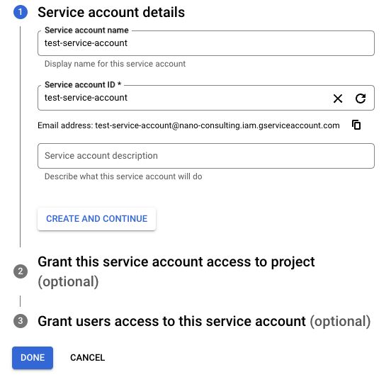 how to create service account on goocle cloud platform